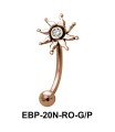 Sun Shaped Eyebrow Piercing EBP-20