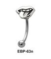 Mouth n Tongue Eyebrow Piercing EBP-63b