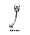 Skull Shaped Eyebrow Piercing EBP-65