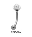Pyramid Shaped Eyebrow Piercing EBP-66