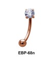 Round CZ Eyebrow Piercing EBP-68