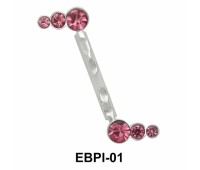 Rhinestone Eyebrow Parallel Push-In EBPI-01