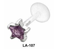 Starry Stone Labret Silver LA-107