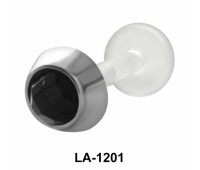 Bezel Set Stone Labrets Push-in LA-1201