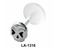 Solid Skull Shaped Labrets Push-in LA-1316