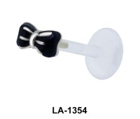 Enamel Bow Labrets Push-in LA-1354