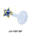 Enamel Star Labret Push-in LA-1357