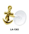 Anchor with Rope Shaped Labrets Push-in LA-1363
