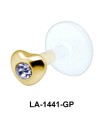 Heart Shaped Labrets Push-in LA-1441