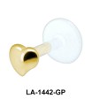 Heart Shaped Labrets Push-in LA-1442