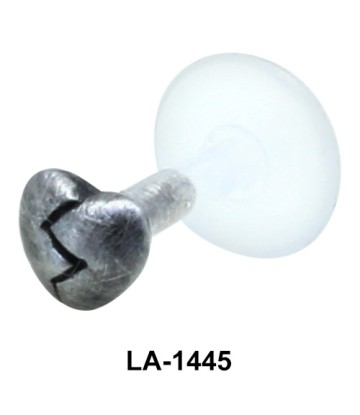 Broken Heart Shaped Labrets Push-in LA-1445