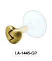 Broken Heart Shaped Labrets Push-in LA-1445