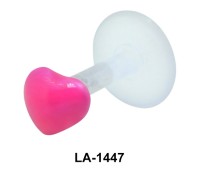 Heart Shaped Labrets Push-in LA-1447