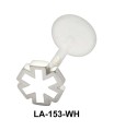 Enameled Flower Shaped Labret Silver LA-153