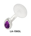 Pear Shaped Labrets Push-in LA-156