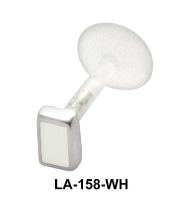 Red Enameled Box Labret Piercing PTFE LA-158