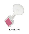 Enameled Diamond Shaped Labret Silver LA-162