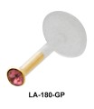 Rose Gemstone labret Silver LA-180