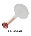 Rose Gemstone labret Silver LA-180