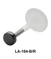 Circular Silver 925 Labrets Push-in LA-184