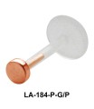Circular Silver 925 Labrets Push-in LA-184