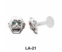 Laughing Face Shaped Labrets Push-in LA-21