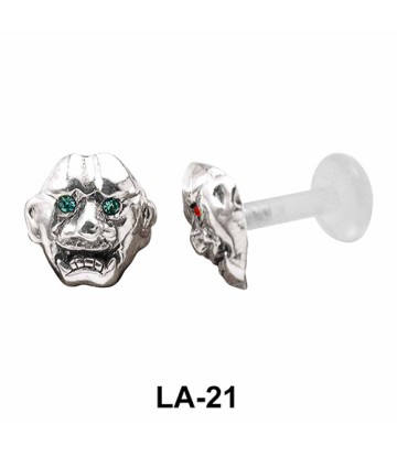 Laughing Face Shaped Labrets Push-in LA-21