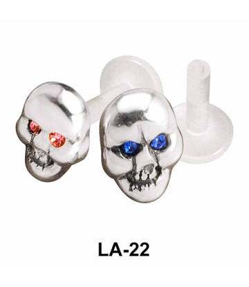 Devil Face Shaped Labrets Push-in LA-22