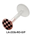 Checks Design Labrets Push-in LA-233b