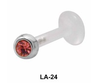 Bezel Set Gemstone Labret Silver LA-24