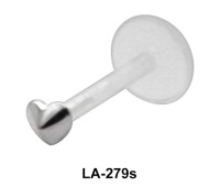 Small Heart Shaped Labrets Push-in LA-279s