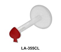 Red Spade Monroe Piercing LA-355CL