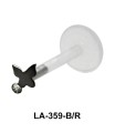 Butterfly With Rhinestone Labret Push-in LA-359