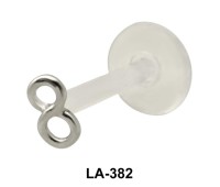Numeric 8 Shaped Silver 925 Labrets Push-in LA-382