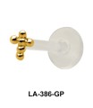 Ball Cross Shaped labrets Push-in LA-386