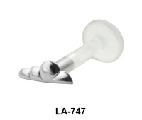 Half wing Shaped Labrets Push-in LA-747