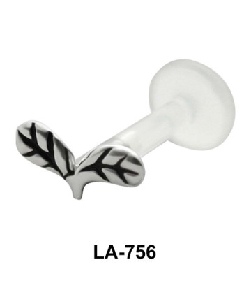 Dual Leaf Shaped Labrets Push-in LA-756