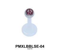 Peace Labret Piercing PMXLBBLSE-04