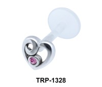 Stone Heart Tragus Piercing TRP-1328