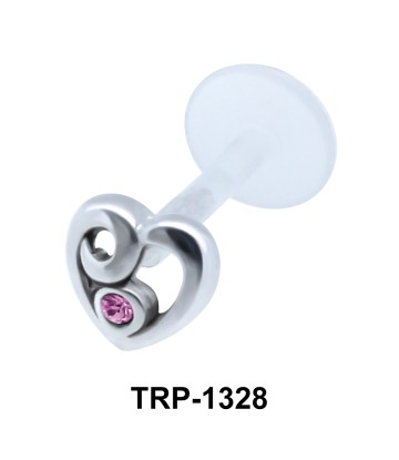 Stone Heart Tragus Piercing TRP-1328