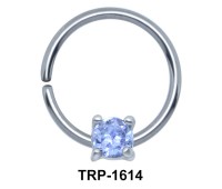 Round CZ Cartilage Tragus Piercing TRP-1614