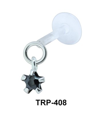 Prong CZ Tragus Piercing TRP-408
