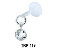 CZ Dangling Tragus Piercing TRP-413