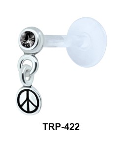 Peace Symbol Tragus Piercing TRP-422