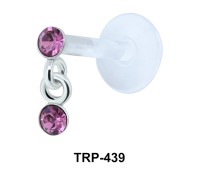 Dual Gemstone Tragus Piercing TRP-439