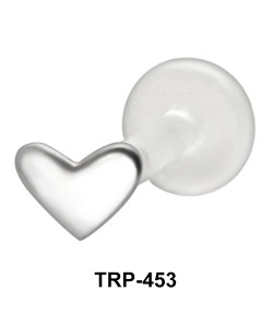 Solid Heart Tragus Piercing TRP-453