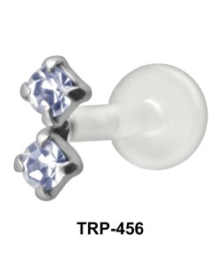 Dual Stone Tragus Piercing TRP-456