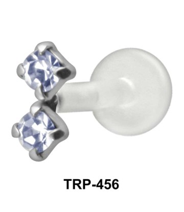 Dual Stone Tragus Piercing TRP-456