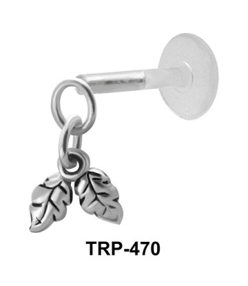 Double Leaves Tragus Piercing TRP-470