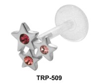 Triple Star Shaped Tragus Piercing TRP-509 